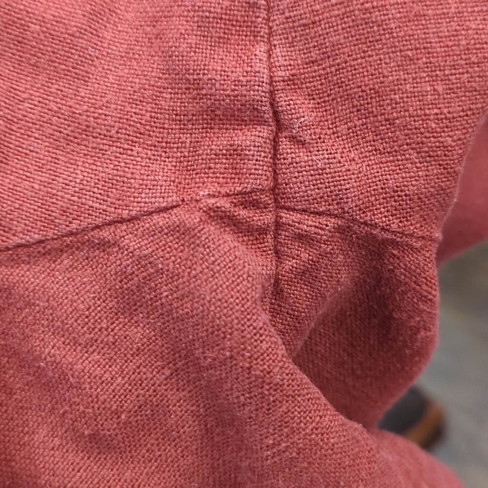 Vintage Hemp Blouse In Rust - Picture 9 of 9